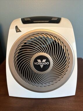 Vornado Compact Air Heater and Circulator Fan - White and Silver